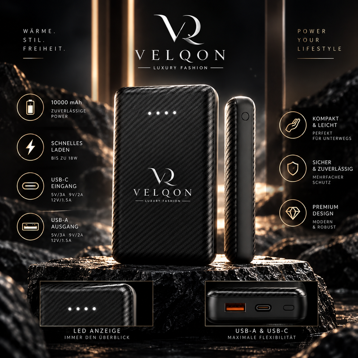 VELQON | 10000 mAh Powerbank
