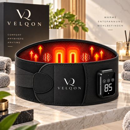 VELQON | Premium Lendenwirbelgurt mit Wärme & Massagefunktion
