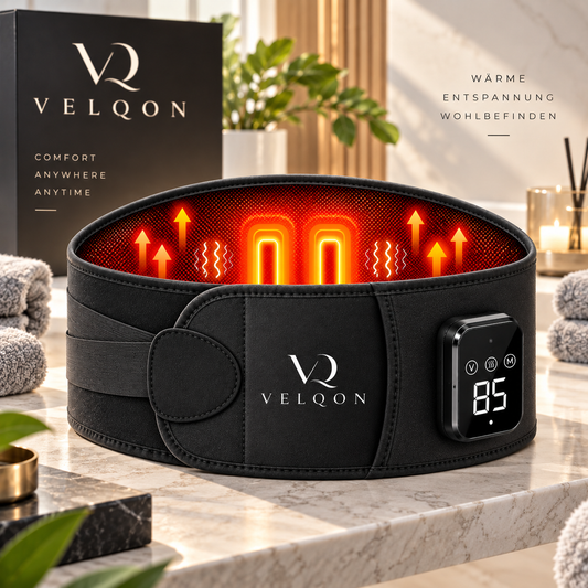 VELQON | Premium Lendenwirbelgurt mit Wärme & Massagefunktion