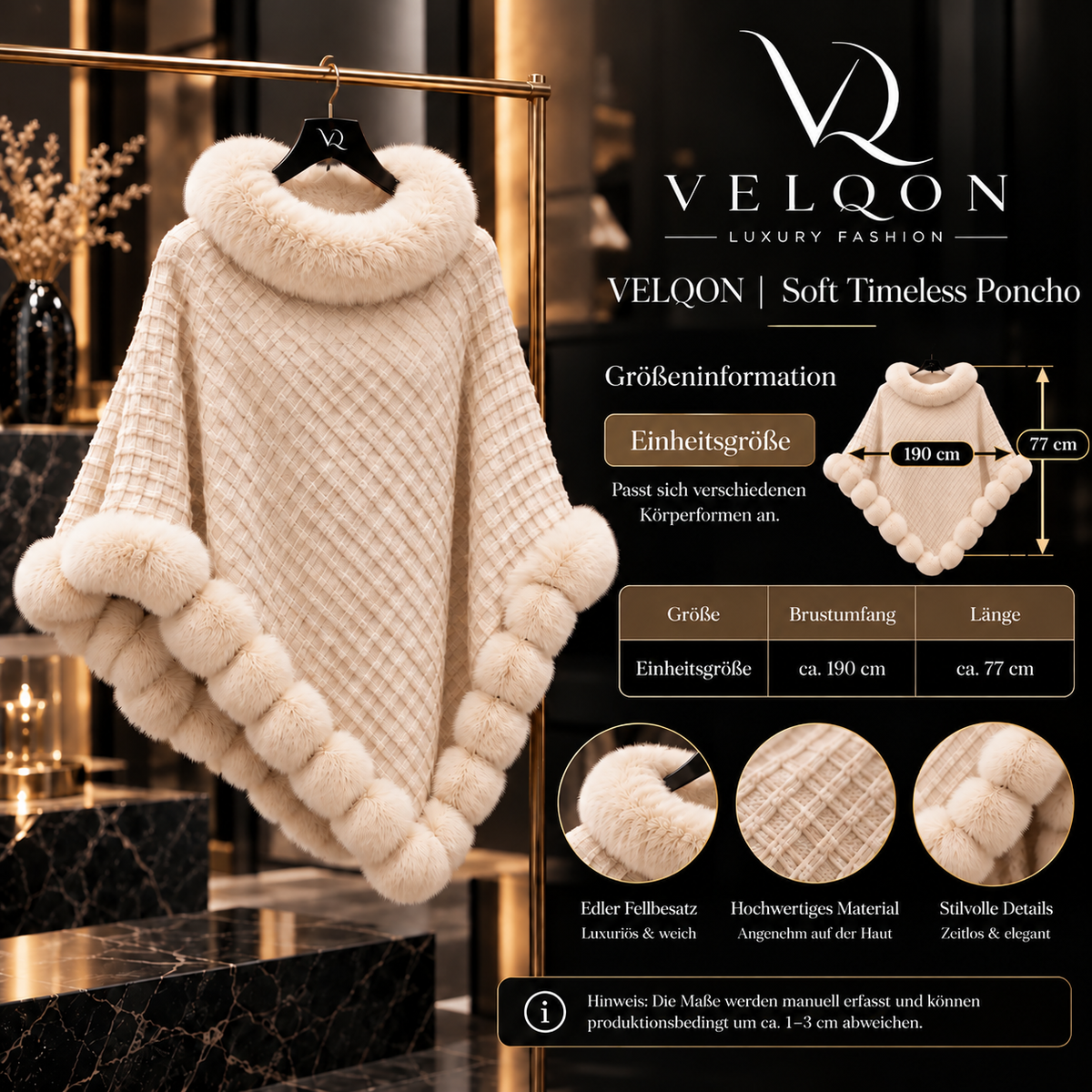 VELQON | Soft Timeless Poncho