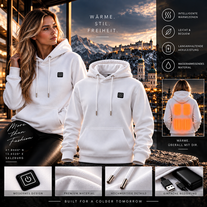 VELQON | Heated Hoodie UNISEX – Premium beheizbarer Hoodie