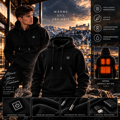 VELQON | Heated Hoodie UNISEX – Premium beheizbarer Hoodie
