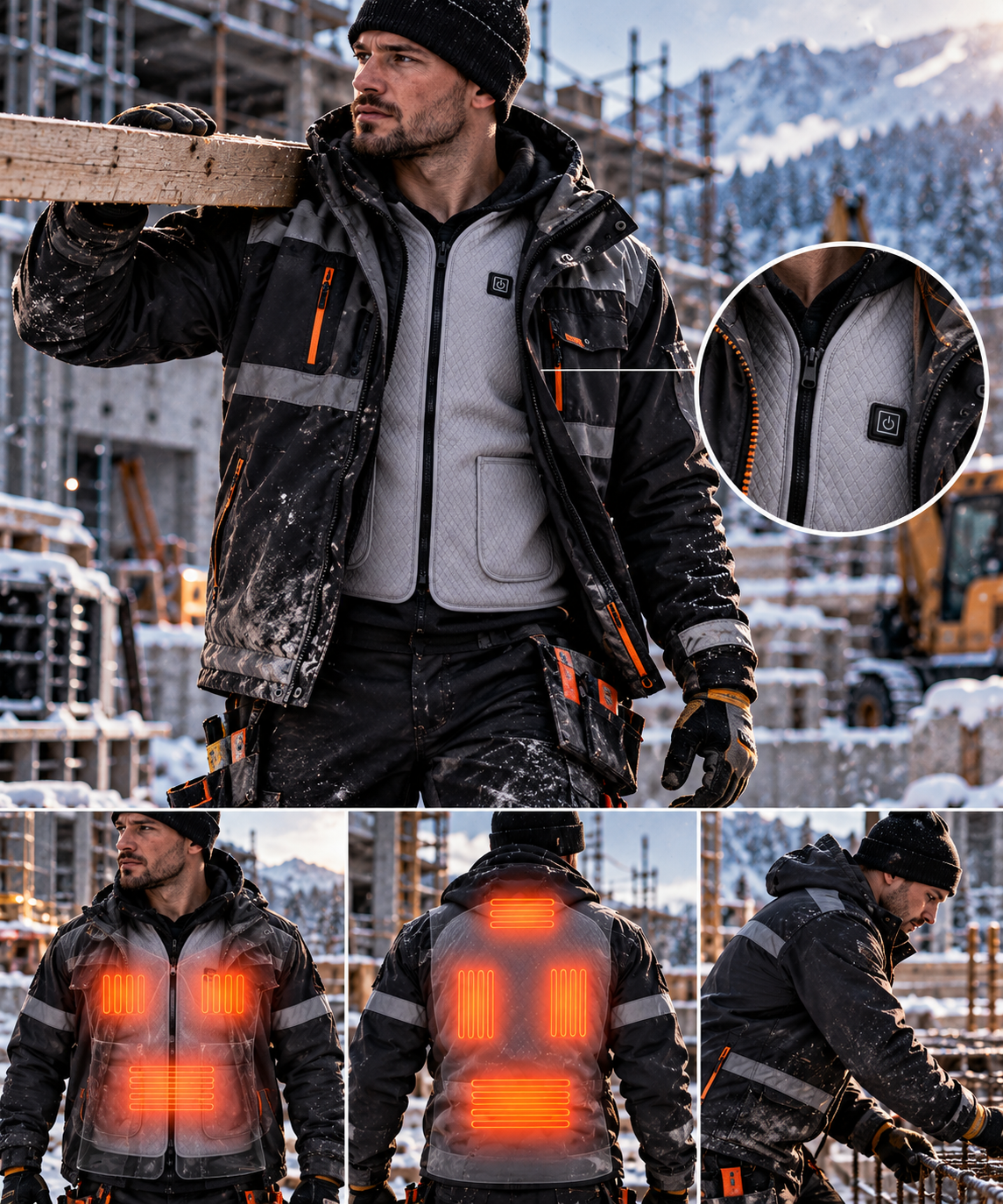 VELQON | Heated Vest UNISEX – Premium beheizbare Weste