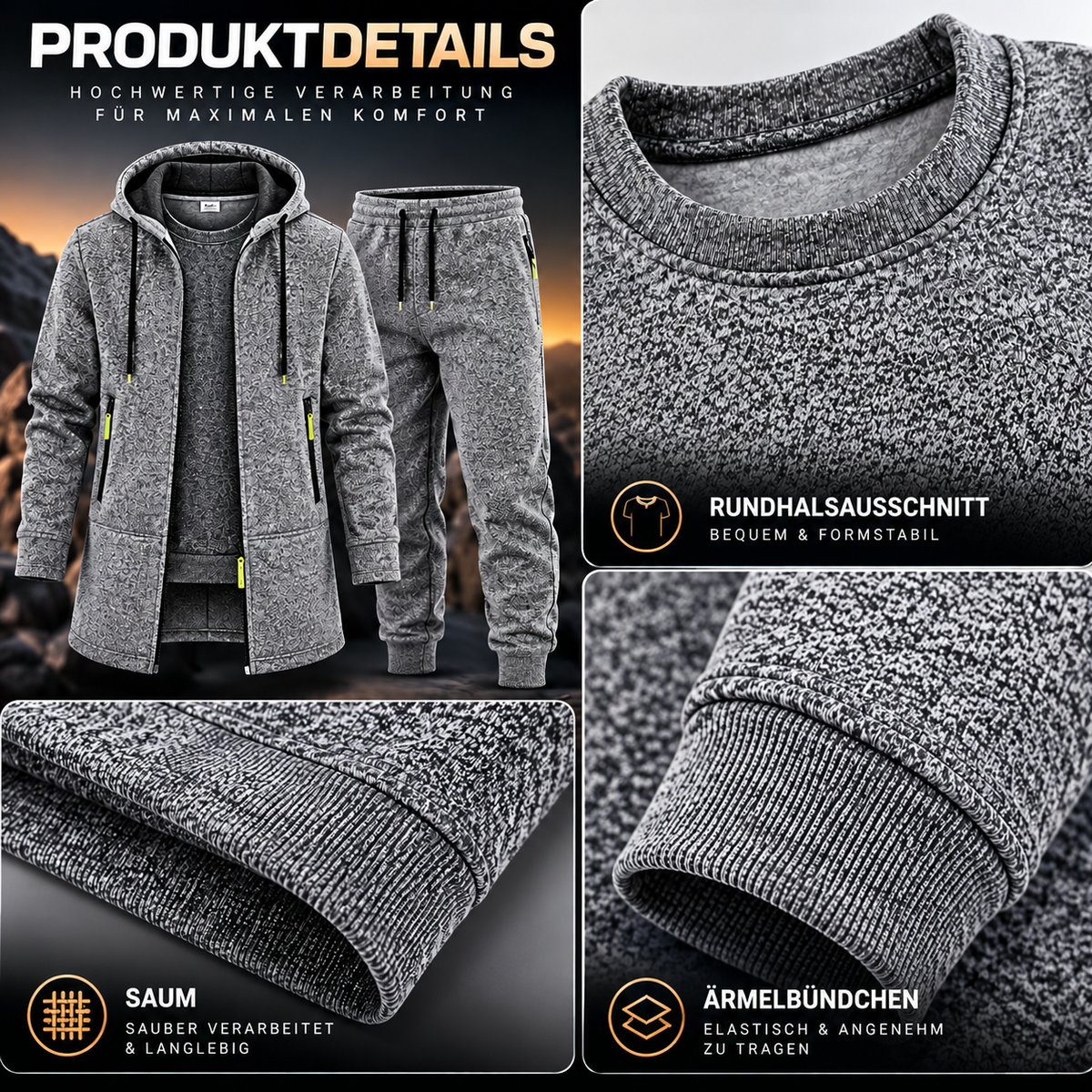 VELQON | Urban Comfort 3-Stück Casual Set
