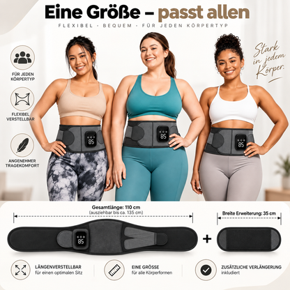 VELQON | Premium Lendenwirbelgurt mit Wärme & Massagefunktion